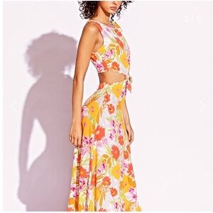 Sky To Moon Knot Front Cutout Dress